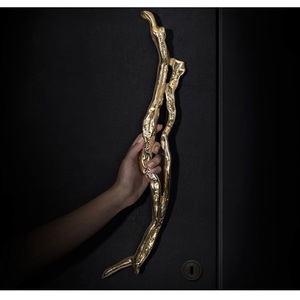 Poignées de porte de luxe en métal, poignées de porte en laiton, poignées de porte en acier inoxydable pour hôtel et maison, quincaillerie architecturale décorative intérieure - Product Image 1