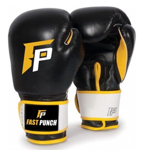 ถุงมือชกมวยแบบกำหนดเอง Fast Punch สีดำ ถุงมือฝึกซ้อมชกมวย 16 ออนซ์ หนัง PU ถุงมือชกมวยปรับแต่งได้ ถุงมือฝึกซ้อม - Product Image 4