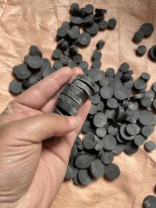 Boutons en corne de buffle en gros, noirs, tailles 16mm/19mm/21mm/23mm/26mm/29mm/31mm pour accessoires vestimentaires - Product Image 4