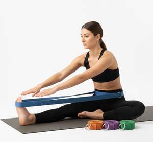 Sangles de yoga extrêmement résistantes en coton mélangé de qualité supérieure, avec une prise sécurisée pour des étirements plus profonds, couleur et taille personnalisables - Product Image 1