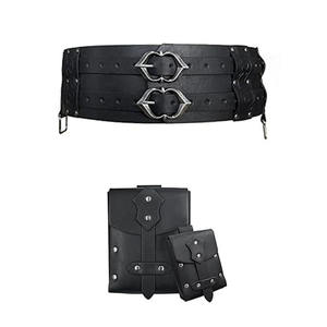 Ceintures de guerrier en cuir pleine fleur, design 2026, style médiéval viking, pochettes personnalisées, commande en gros - Product Image 5