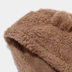 Winter Faux Fur Bear Hood Hat with Earflap Neck Warmer <b>Scarf</b> <b>and</b> <b>Gloves</b> <b>Set</b> for Unisex Adults Digital Printing Travel Ready - Product Image 4