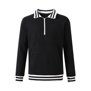 Custom Men's <b>Quarter</b> <b>Zip</b> Pullover <b>Sweatshirt</b> 100% Cotton Casual Sportswear for Wholesale Buyers for OEM Supply for Retail Supply - Product Image 1