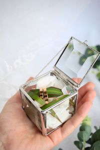 Cajas de Joyería de Vidrio Biselado Hechas a Mano y Personalizadas con Marco de Metal para Organizadores de Joyas, Cajas de Almacenamiento de Metal y Vidrio - Product Image 5