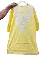Haut court en coton brodé, taille naturelle, style Kurti indien, robe d'été, style bohème, tenue de plage décontractée