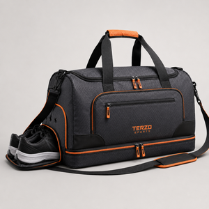 Sac de voyage extensible léger de haute qualité avec logo personnalisé, compartiment à chaussures, résistant à l'eau, sac de sport - Product Image 2
