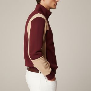 Sweat-shirt à fermeture éclair pour homme de qualité export, pull décontracté à manches longues, tissu chaud, haut d'hiver - Product Image 6