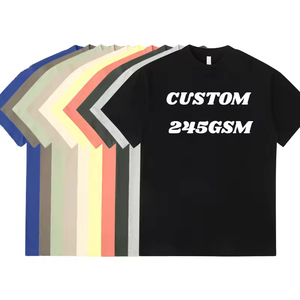 T-shirt en coton à manches courtes pour homme, nouvelle collection été 2026, tendance, personnalisable, vierge, avec logo sur mesure, coupe oversize - Product Image 1