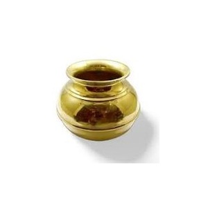Kalash de Latón Hecho a Mano de 6 Pulgadas, Artículo para Pooja, Vajilla Artesanal - Product Image 3
