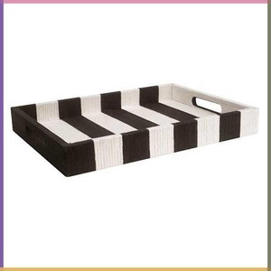 Handmade Resin Inlay Art Deco Decorative Rectangle Serving Tray with Hanging Option for Home & Hotel Wholesale - Product Image 5