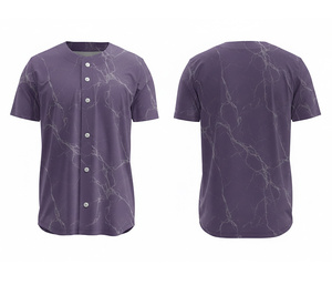 เสื้อเบสบอลแฟชั่นแบบซับลิเมชั่น – เสื้อกีฬาทีมที่สวมใส่สบายพร้อมโลโก้และหมายเลขแบบกำหนดเอง |   ฐานผ้าโพลีเอสเตอร์ที่ระบายอากาศได้ดี - Product Image 6