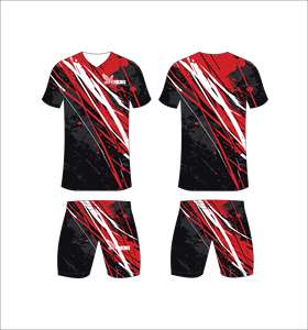 Conjunto de Uniforme de Fútbol Sublimado Personalizado, Patrón Abstracto Negro y Verde Azulado, Transpirable, de Secado Rápido, para Hombres, Niños y Jóvenes - Product Image 5