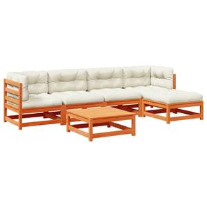 Ensemble de canapés de patio en résine marron et crème pour jardin, idéal pour les événements en plein air - Product Image 2