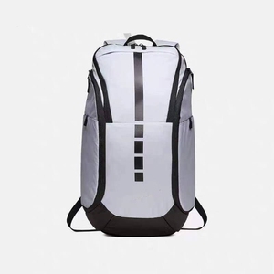 <b>Black</b> Nylon Sports Backpack with Reflective Stripe 50-70L Capacity for Gym and Outdoor Use - Product Image 3