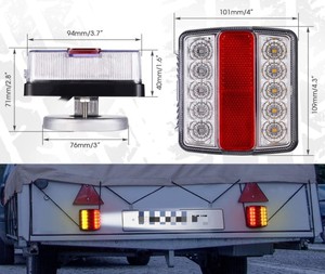 Bombillas LED TCYATO para Autos, Nuevas, con Enchufe de 12V, 16 LED, Kit Universal de Luces de Remolque, Luz Trasera/Intermitente/Señal de Giro, para Matrícula - Product Image 5
