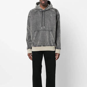 Sweat à capuche pour homme, streetwear moderne, en coton molletonné, surdimensionné, décontracté, chaud pour l'hiver, confortable, à porter au quotidien, mode urbaine - Product Image 6