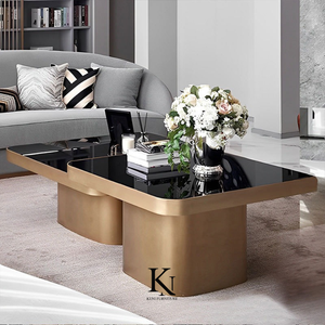 Muebles de sala de estar Precio de fábrica fácil de limpiar preservar Mesa de decoración de sala de estar de madera industrial moderna Mesa de té - Product Image 2