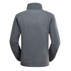 Veste polaire Sherpa pour hommes lourds Logo personnalisé coupe-vent chaud manteau d'hiver support fermeture éclair complète toile poche plaquée personnalisable - Product Image 4