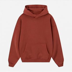 Sweat à capuche en molleton de coton de qualité supérieure, imprimé et brodé sur mesure, coupe oversize, écologique, style streetwear décontracté pour l'hiver - Product Image 1