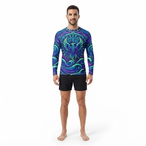 เสื้อกีฬาผู้ชายแบบกำหนดเอง แขนยาว พิมพ์ลาย Mystic Phoenix ด้วยเทคนิค Sublimation ทรงเข้ารูป สำหรับออกกำลังกายและฝึกซ้อม - Product Image 1