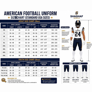 Conjunto de Uniforme de Fútbol Americano Personalizado |   Uniforme de Fútbol Personalizado con Camiseta y Pantalones |   Uniformes de Fútbol para Jóvenes y Adultos - Product Image 6