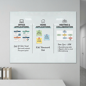 Pizarra Magnética de Vidrio de 3mm al por Mayor para Uso Doméstico, Oficina y Comercial - Product Image 1