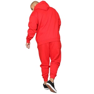 Sweatshirts à capuche en molleton uni rouge pour hommes 100% coton Sweats à capuche personnalisés à séchage rapide de Jinah Experts - Product Image 2