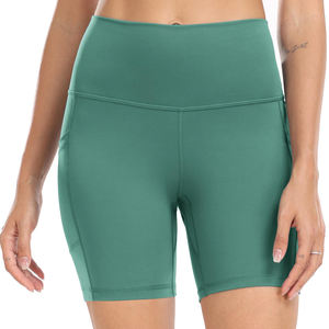 Short de yoga avec tissu flexible en spandex pour femmes - Product Image 1