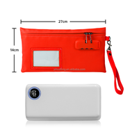 Benutzer definiertes Logo gedruckt Silica Gel Wasserdichte feuerfeste Mode Reiß verschluss Kosmetik tasche Einfache Geldbörse & kleine Mini-Brieftasche