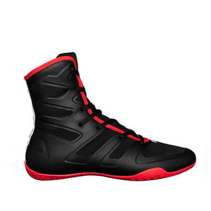 Chaussures de boxe respirantes de haute qualité, en cuir, à lacets, respirantes et antidérapantes, légères, pour toutes les conditions météorologiques - Product Image 5