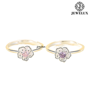 แหวนเงินแท้ 925 ประดับไพลินทรงหยดน้ำสำหรับผู้หญิงจาก Jewelux ดีไซน์โรแมนติกจากอินเดีย - Product Image 2