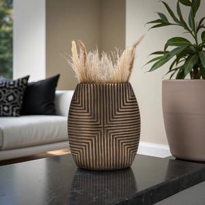 Jarrón de Metal Moderno y Lujoso para Arreglos Florales, Pieza Decorativa Elegante para el Hogar y Eventos - Product Image 2