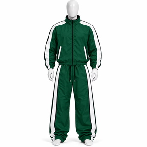Chaqueta Cortavientos OEM 100% Nailon para Hombre, Conjunto Deportivo de 2 Piezas con Logotipo Personalizado, Ropa Urbana Ligera - Product Image 1