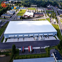Bâtiment industriel écologique en métal pour entrepôt, destiné au stockage temporaire d'aliments surgelés aux États-Unis