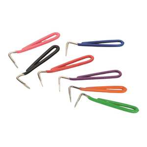 Équipement pour chevaux Outil de nettoyage pour l'entretien des sabots Léger et durable Cure-sabots Forme conique Poignée revêtue de plastique - Product Image 2