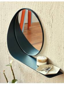 <b>Square</b> Shape Hanging Vintage Wall <b>Mirror</b> with Metal Border Wall Hanging <b>Mirror</b> with Chain | Decorative Black Border <b>Mirror</b> - Product Image 5