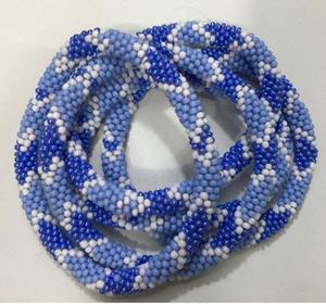 Blue Shade Glass <b>Beads</b> Children's Romantic Gift Beaded <b>Bracelets</b> - Product Image 1