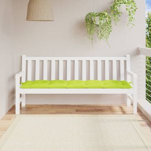 Cuscino per Panchina da Giardino in Tessuto Oxford 100% Poliestere Verde Brillante - Product Image 1