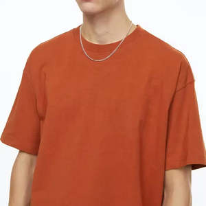 Camiseta 100% algodón para hombre, corte holgado, estampada, estilo de lujo, camiseta con hombros caídos, camiseta con hombros caídos para hombre, muy vendida. - Product Image 5