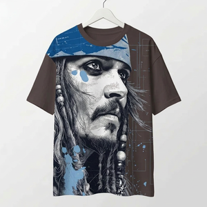 T-shirt noir imprimé King Michael Jackson pour homme, manches courtes, col rond, coupe ample, style jersey décontracté, 100 % coton, écologique - Product Image 2