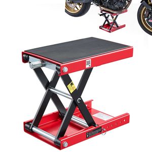 Sollevatore a Forbice per Moto con Perno di Bloccaggio per Piattaforma Larga da 1100 Libbre, per Cavalletto a Manovella in Acciaio con Foro Centrale da 3,74-13,38 Pollici - Product Image 1