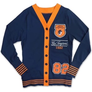 Custom Made Sorority School University Men's Winter <b>Cardigan</b> <b>Sweater</b> Fraternity Cotton Chenille Breathable V-neck Letter Button - Product Image 1