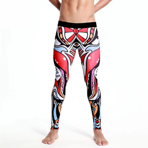 Fully Sublimation <b>Compression</b> Pants BJJ <b>Mens</b> <b>Tights</b> Grappling Martial Arts Spats Cotton/Bambo Sports <b>Tights</b> Elastic Stretch - Product Image 5