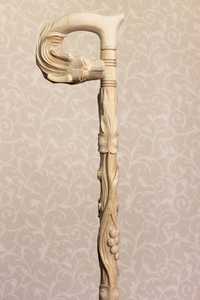 Canne de marche en bois faite à la main avec poignée en forme d'aigle, design imitation antique durable pour le soutien et l'équilibre amélioré - Product Image 3