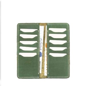 Green Durable Leather Men Executive Long Wallet Multi Slot Business Card Holder Cash Organizer Chequebook <b>Passport</b> <b>Cover</b> - Product Image 1