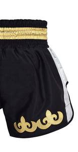 Shorts de Muay Thai pour hommes, meilleurs designs, tissu anti-plis de qualité supérieure, logo personnalisé, vêtements de sport, shorts de Muay Thai de haute qualité à prix avantageux. - Product Image 5