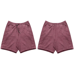 <b>Mens</b> Athletic Casual Jogger <b>Shorts</b> Drawstring Closure Solid <b>Pattern</b> Front Logo 100% Cotton Quick Dry Activewear Running <b>Shorts</b> - Product Image 6