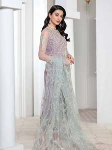 ot Selling Custom Designs Pakistani Dress Party Wear and Outdoor Breathable Solid Color Wholesale Women Casual Ethnic Dress - Product Image 2