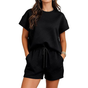 Conjunto Deportivo de 2 Piezas para Mujer, 100% Algodón, Impermeable, Transpirable, Informal, para Correr, Viajar, Ropa a Juego - Product Image 2