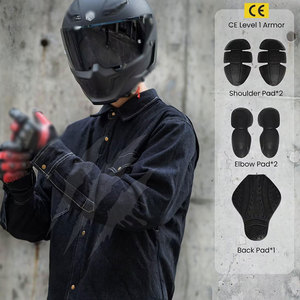 Chaqueta de Mezclilla para Motociclistas, Diseño Nuevo, Color Sólido, Estilo Urbano - Product Image 5